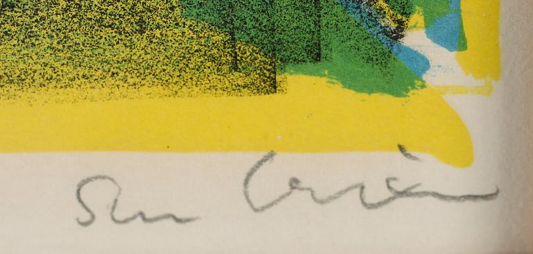 SVEN X:ET ERIXSON, färglitografi, signerad, numrerad IV/XXI.