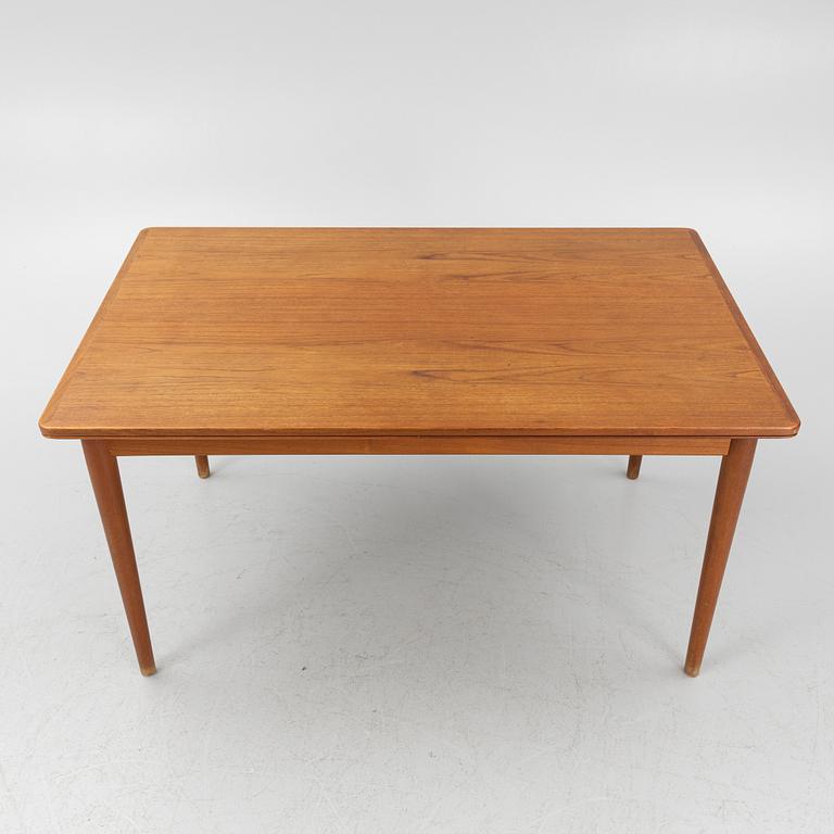 A teak-veneered dining table, 1960's/70's.
