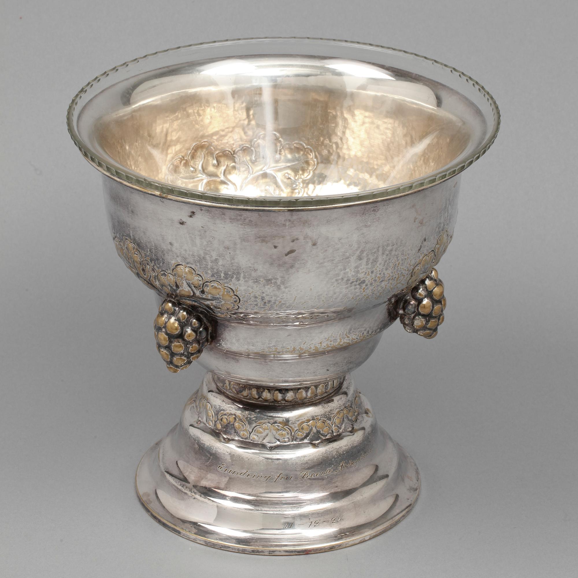BORDSUPPSATS, nysilver, Danmark, 1900-talets första hälft..
