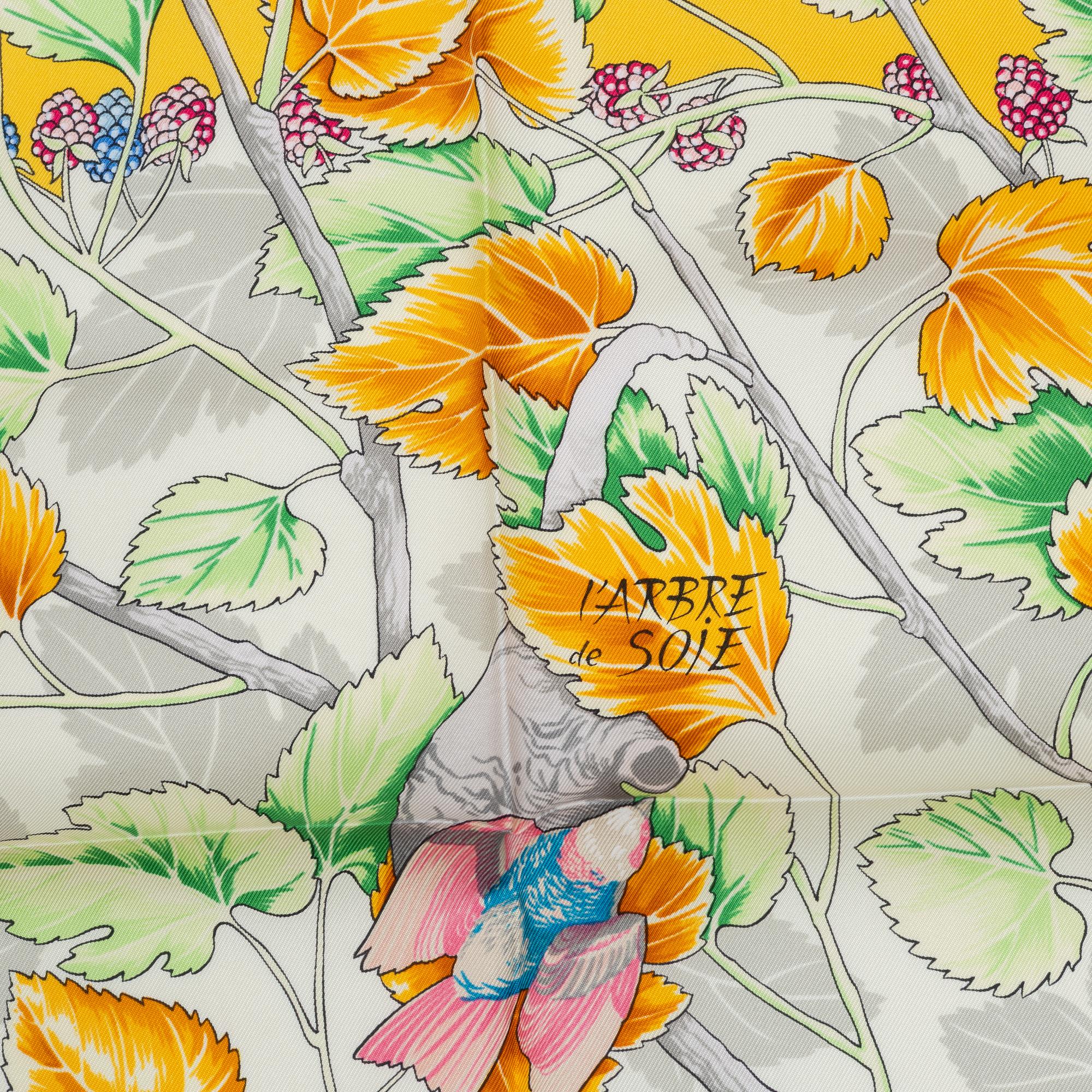 Hermès, scarf, "L'arbre de soie'".