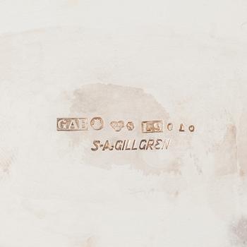 Bägare och skål med lock, silver, Stockholm, 1949-61.