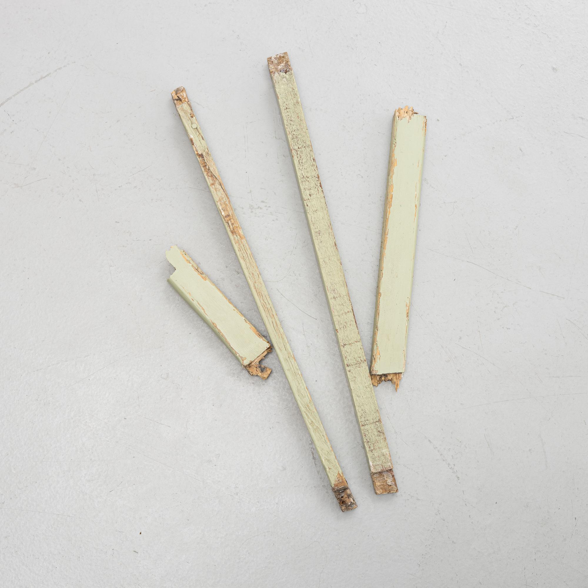 Stolar, 6 st, sengustavianska, sannolikt Lindome, snarlika, omkring 1800.