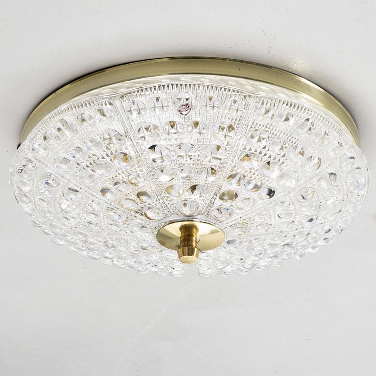 Carl Fagerlund, a ceiling lamp, Orrefors.