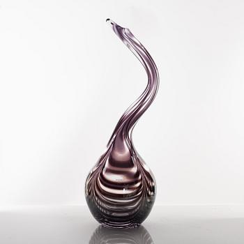 Ulrica Hydman-Vallien, a 'Snakeflower' glass vase, Kosta Boda.