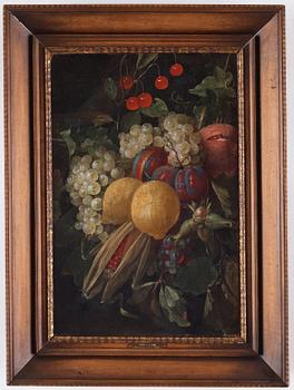 Joris van Son Attributed to, Still life with fruits, a pair.