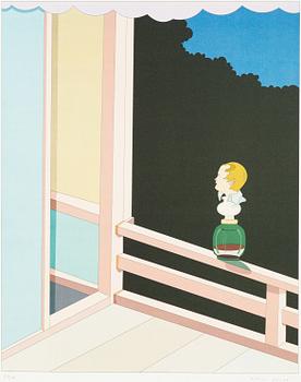 Jens Fänge, lithograph in colours, signed Jens Fänge and numbered 67/125 in pencil.