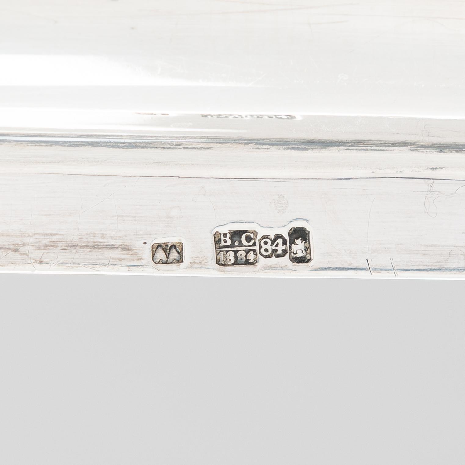 A silver tray, Moscow, Russia 1884.