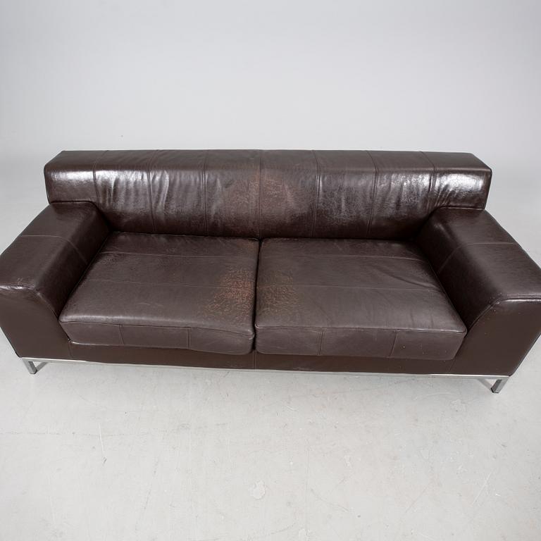 A danish 21st century leather sofa.