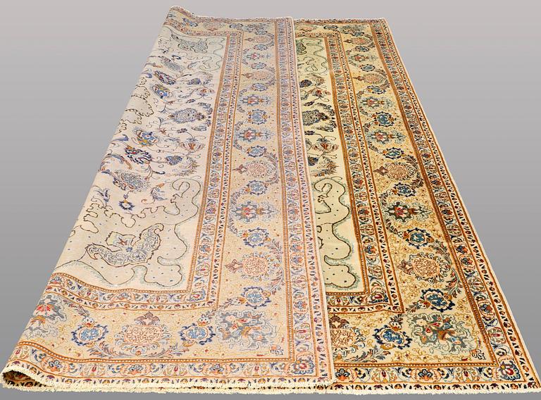 A carpet, Old Royal keshan, ca 395x275 cm.
