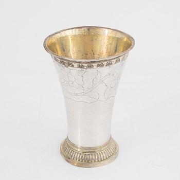 A Swedish Silver Beaker, mark of Gustaf Georg Rehnberg, Norrköping 1799.