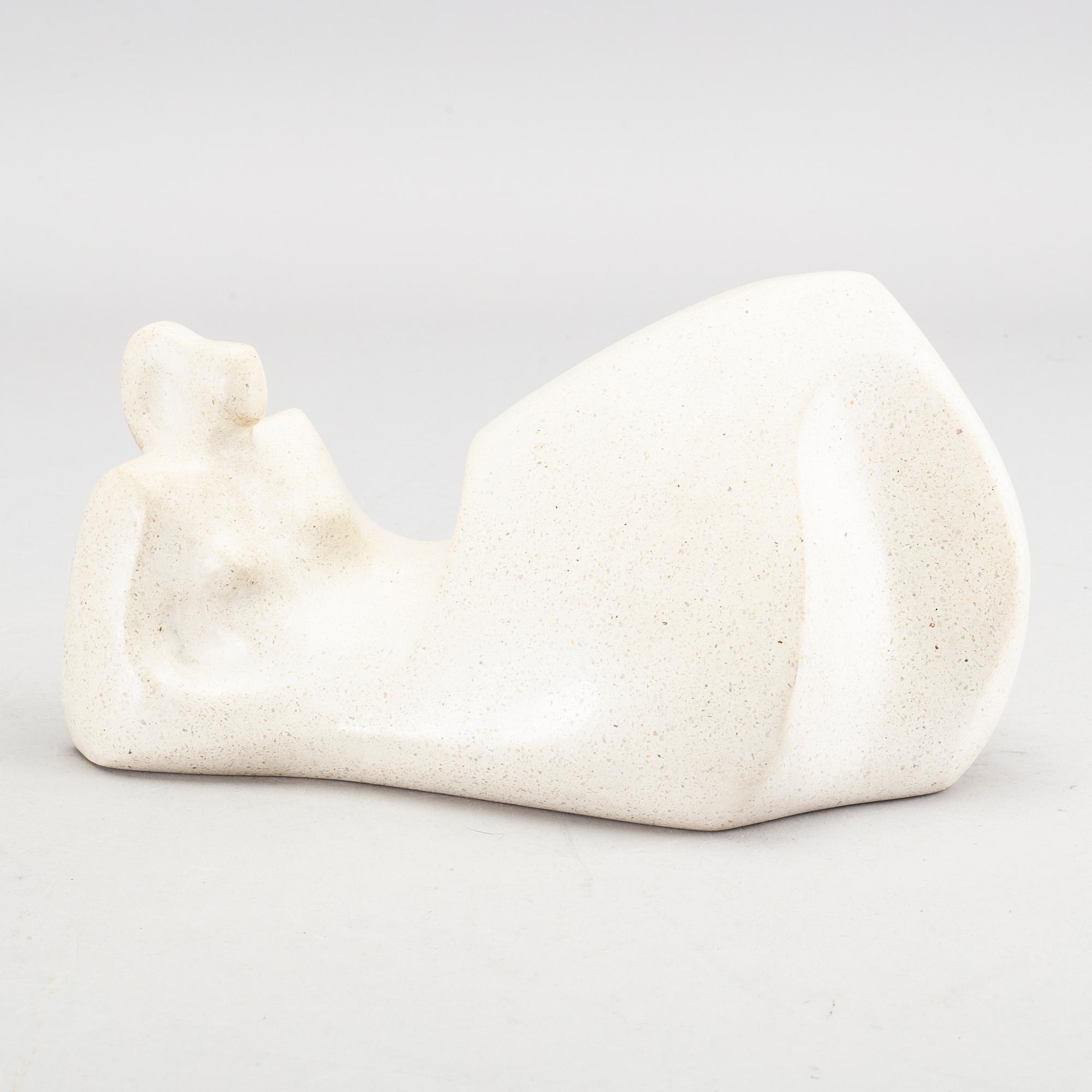 ROSA SERRA, a signed stone sculpture.