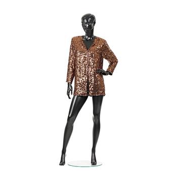 547. OLEG CASSINI/BLACK TIE, a sequined evening jacket, 1980s.