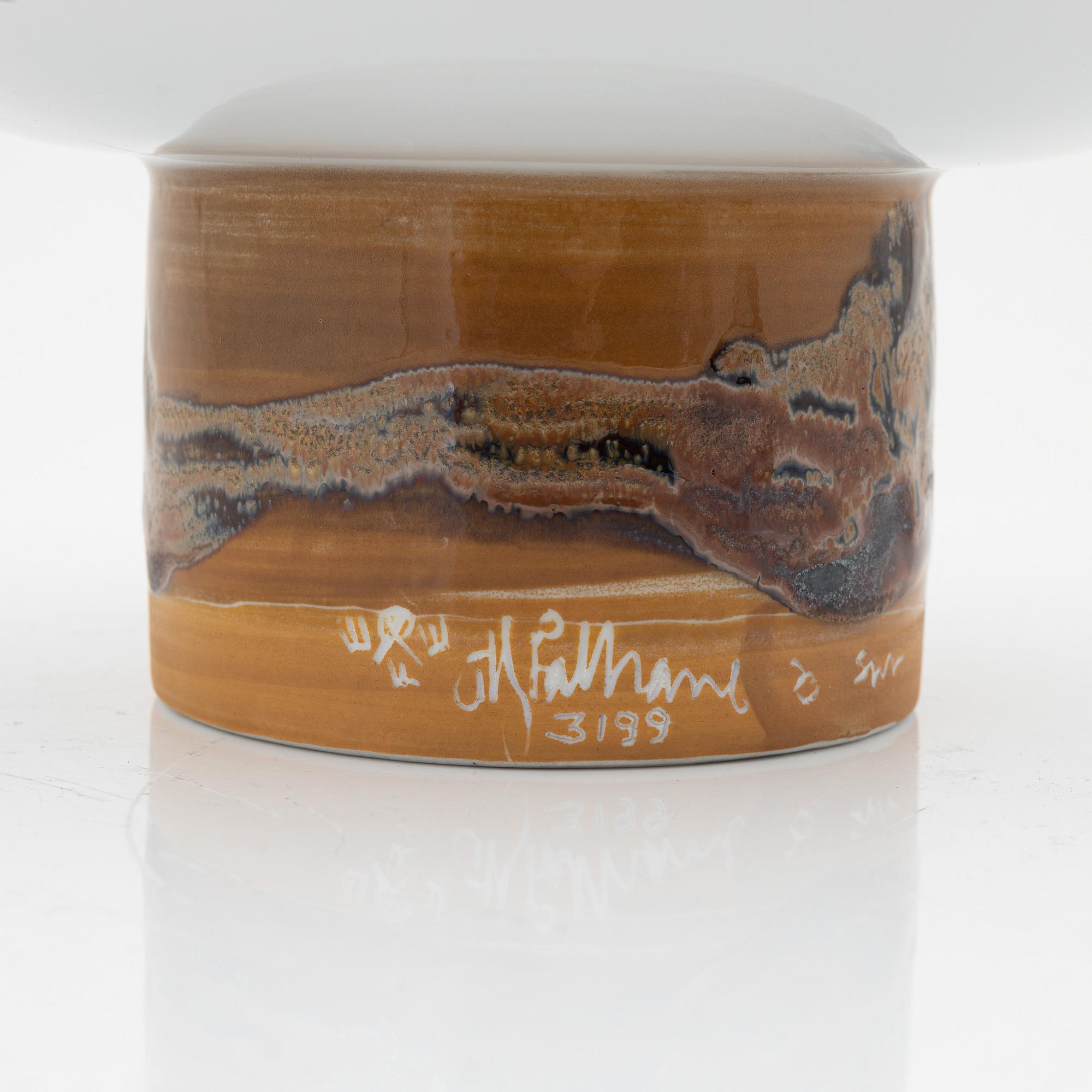 Carl-Harry Stålhane, a unique stoneware bowl, Rörstrand.