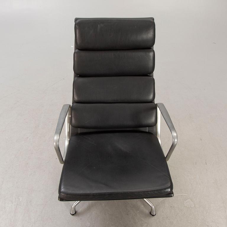 A Charles & Ray Eames Soft Pad EA 222 easy chair Vitra later part of the 20th century.
