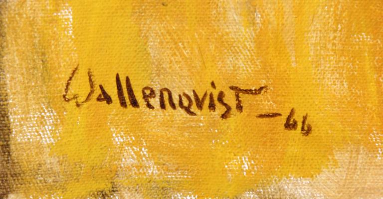 EDVARD WALLENQVIST, olja på duk, sign o dat 66.