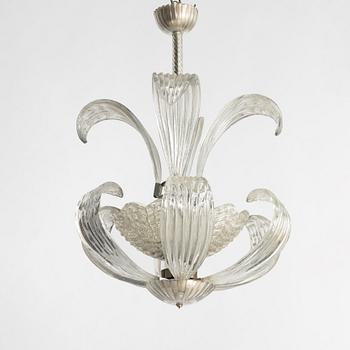 Fritz Kurz, Ceiling lamp, model KD 897/1, Orrefors, 1940s.