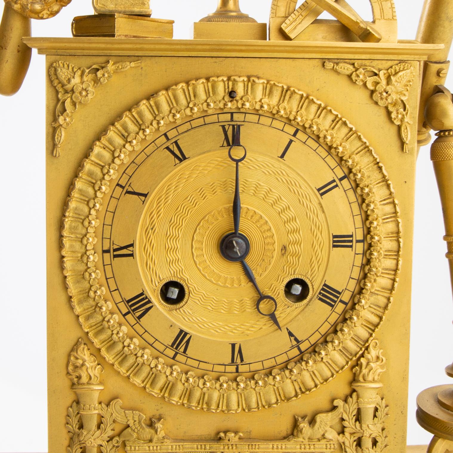 Bordspendyl, Empire, 1800-talets första hälft, Frankrike.