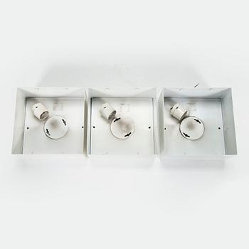 A set of three 1960's 'H2-55' ceiling lights for Idman, Finland.