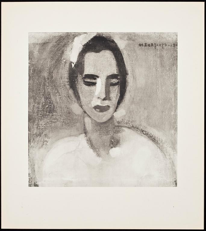 HELENE SCHJERFBECK, mapp med reproduktioner, 48 st, 1945.