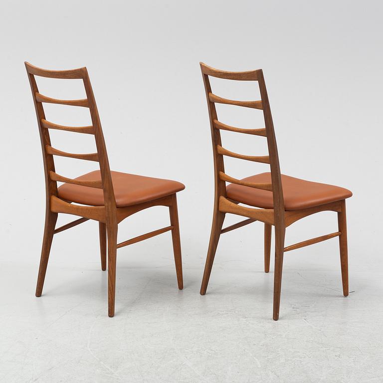 Niels Kofoed, six 'Lis' chairs, Koefods Möbelfabrik, Hornslet, Denmark.