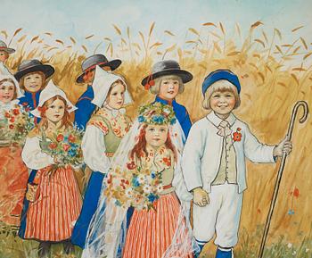 Jenny Nyström, "Sommarbröllop i Dalom" (Summer wedding in Dalom).