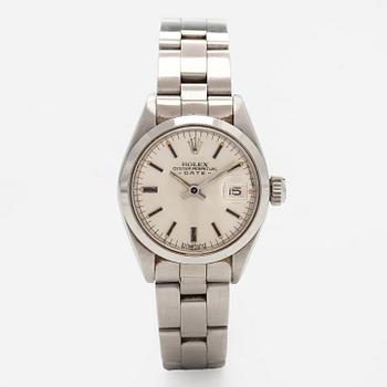 Rolex, Lady-Date, 26 mm, teräs, automaattinen, pleksilasi, 1970-luku.