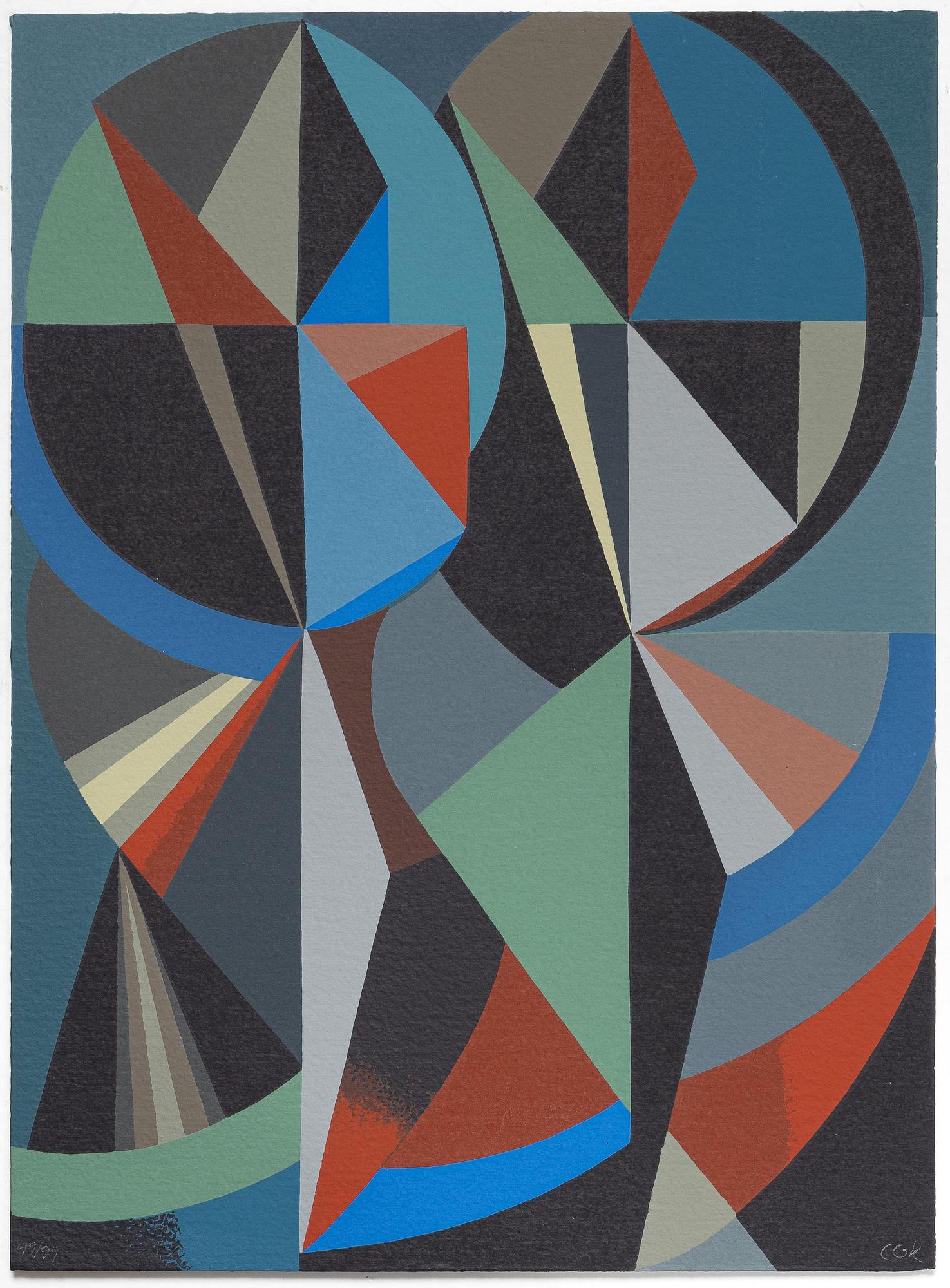 C Göran Karlsson, "Figurer", mapp med sex serigrafier.