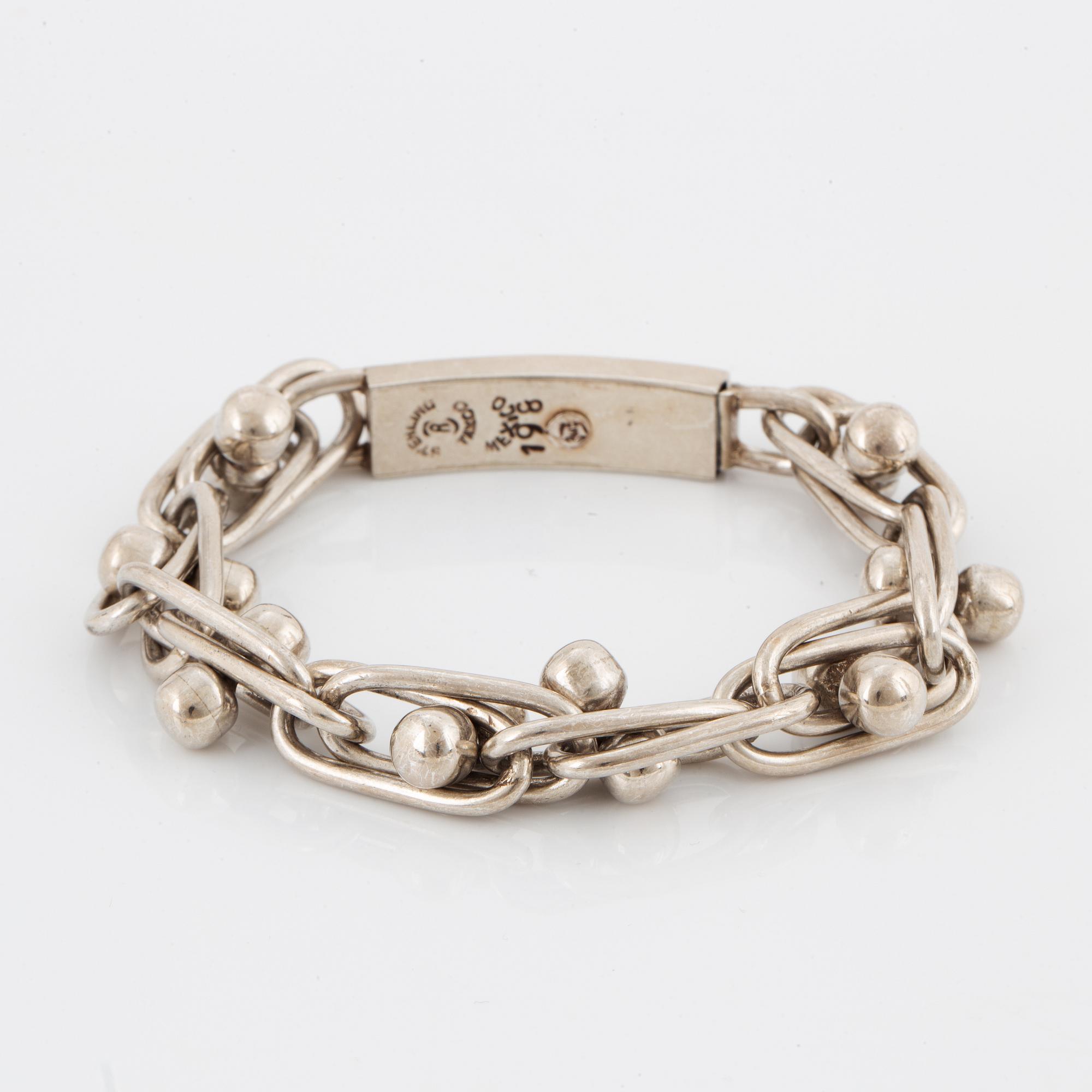 Silver bracelet, Mexico.