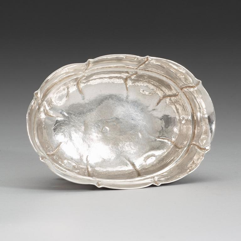 A Swedish 18th century silver sweet-bowl, marks of Samuel Presser, Linköping 1768.