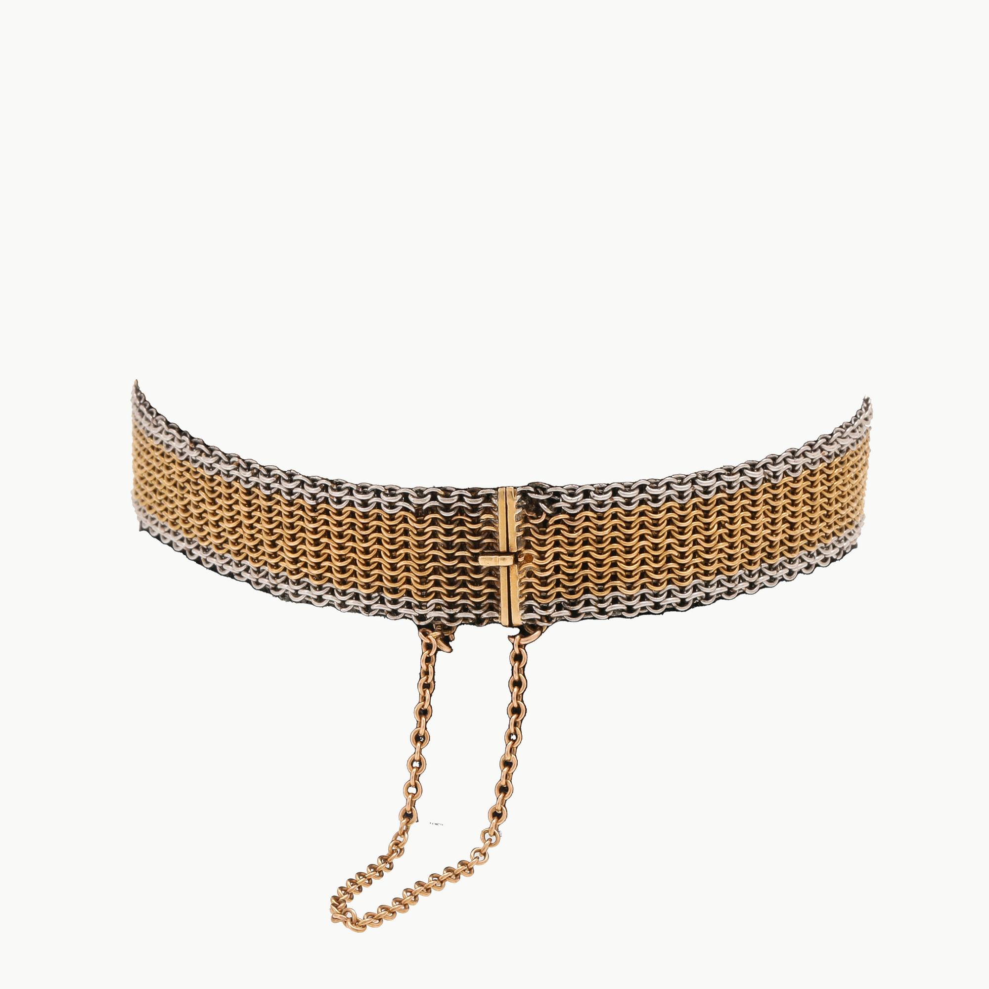 An 18K gold bracelet with old cut rubies, possibly by K Anderson Stockholm, around 1900's.