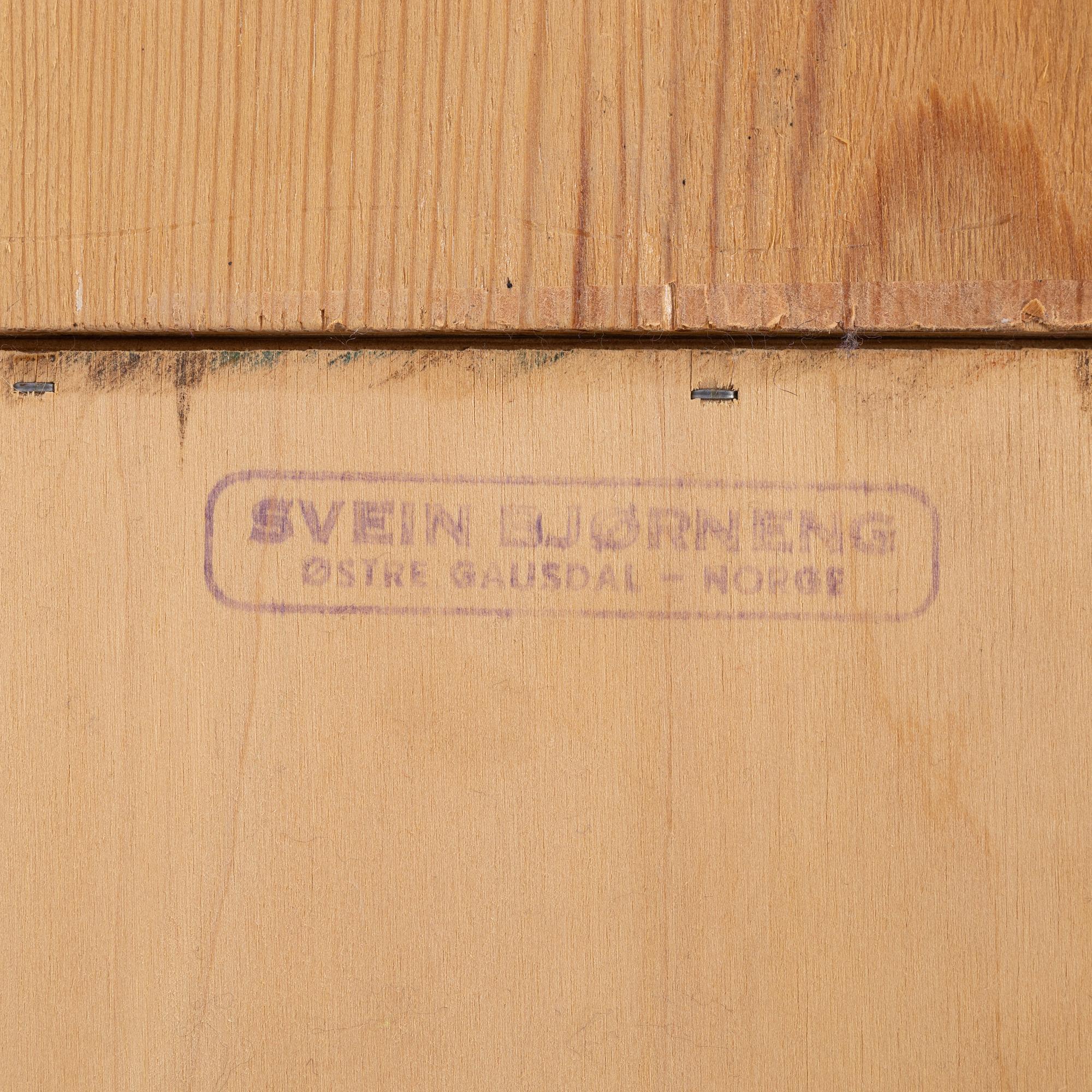 SVein Bjørneng, a pine cabinet, østre Gausdal, Norway, second half of the 20th century.