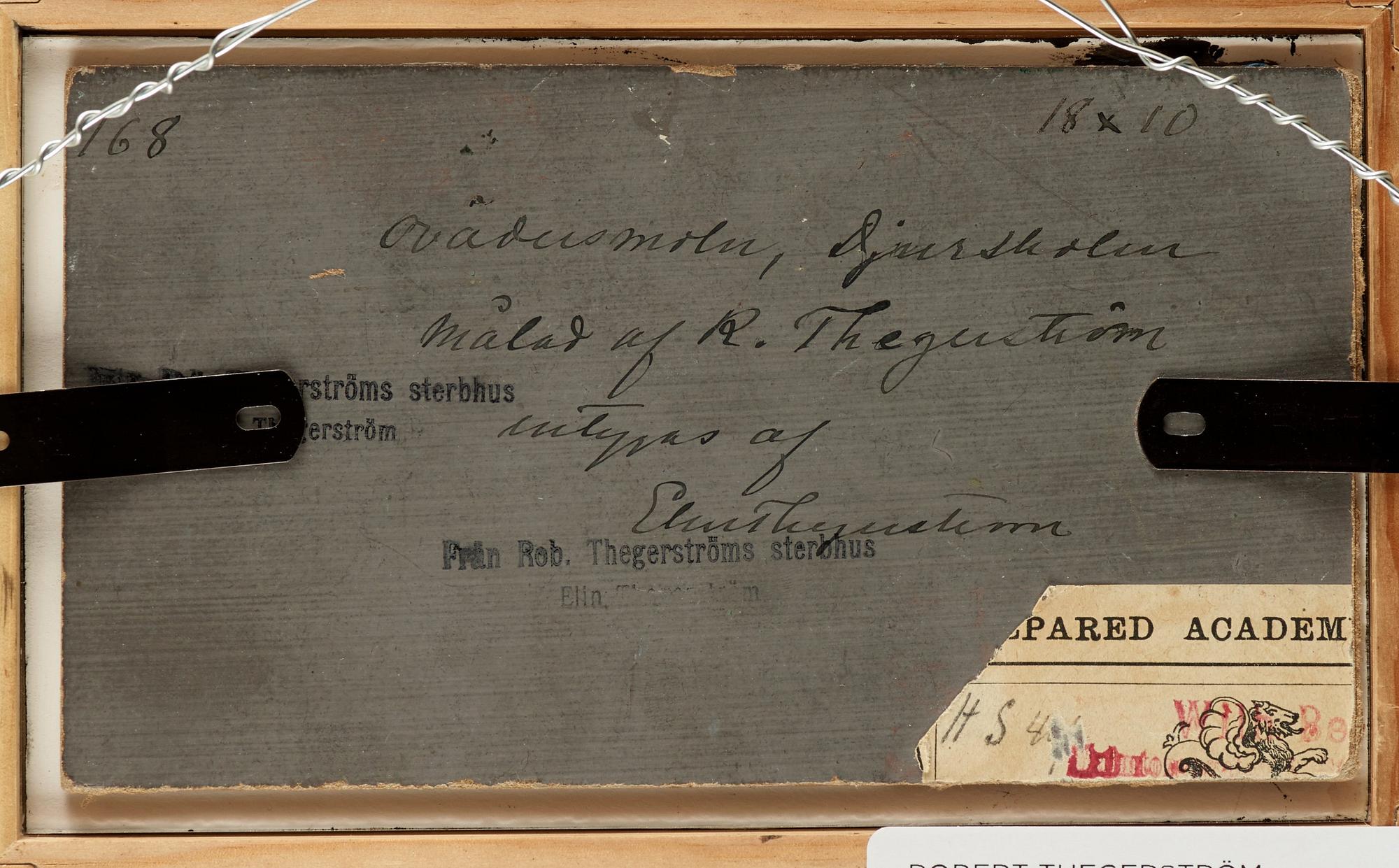 Robert Thegerström, Brooding skies, Djursholm.