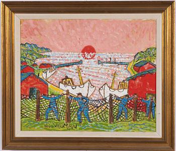 Uno Vallman, The nets are drying.