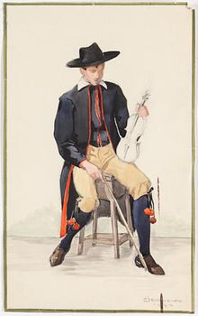 ELSA ÖRTENBLAD, 13 water colours, signed, 1920´s.