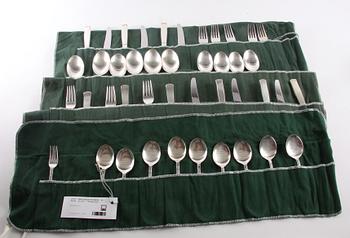BESTICKSUPPSÄTTNING, 45 delar, silver, "Rosenholm".