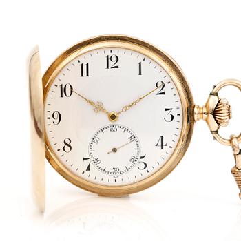 FICKUR, 14k guld, Zenith, omkring sekelskiftet 1900. Total vikt ca 90,5 gram.