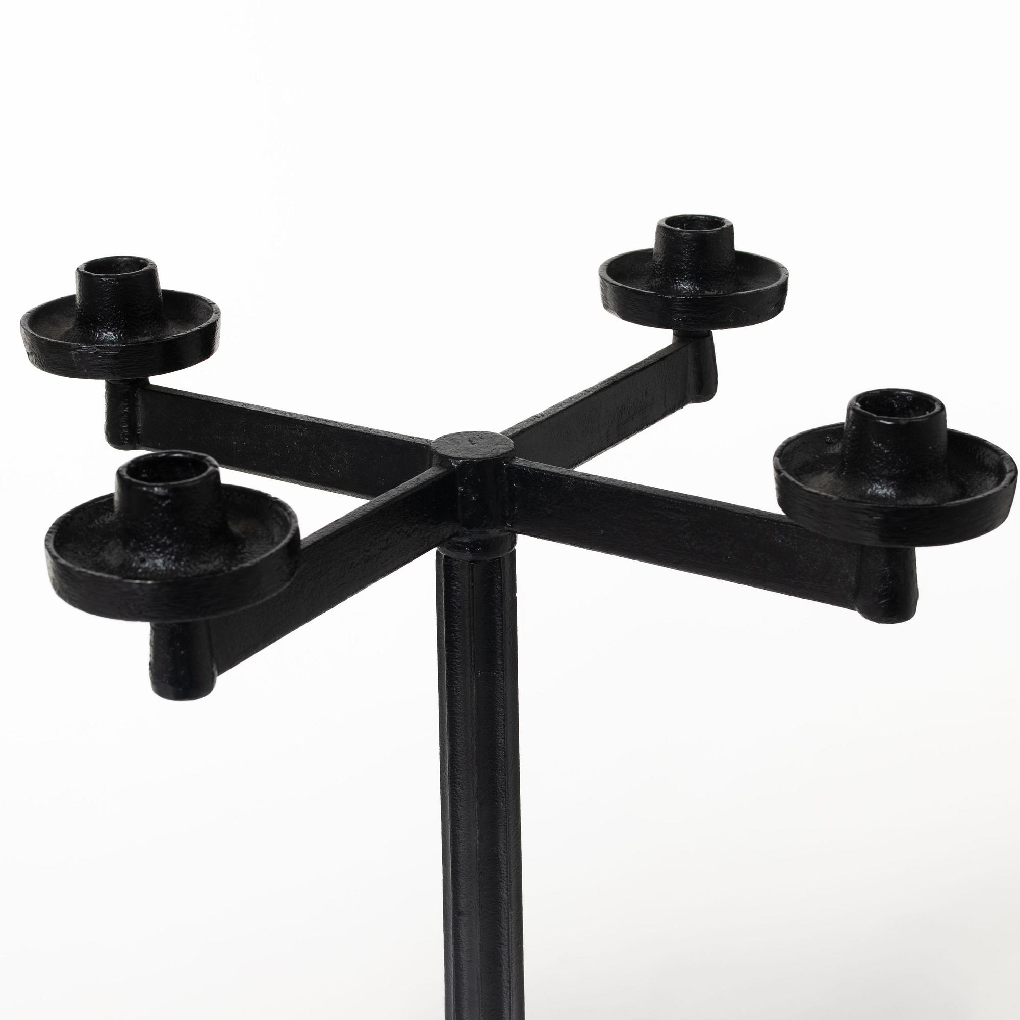 Sigurd Persson, a pair ofa cast iron candelabras, Kockums 1965.
