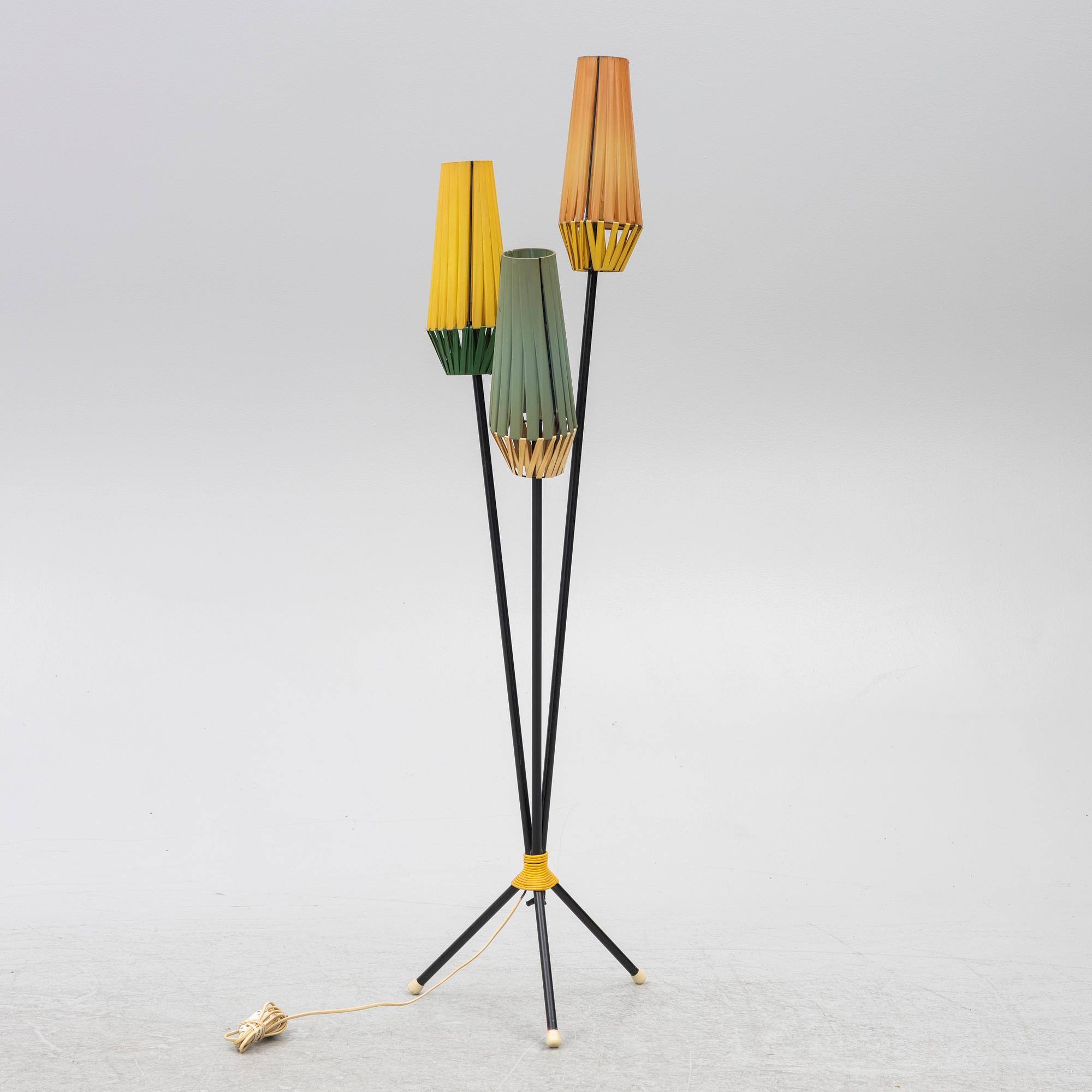Floor lamp, 1950s-60s.