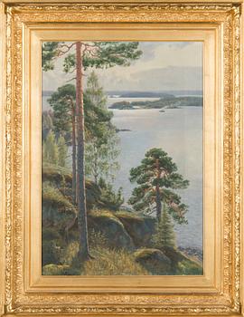 Felix Frang-Pahlama, Vy över sjön.