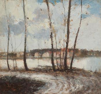 14. Ivan Pavlovich Pokhitonov, AUTUMN LANDSCAPE (IN THE OUTSKIRTS OF PARIS).