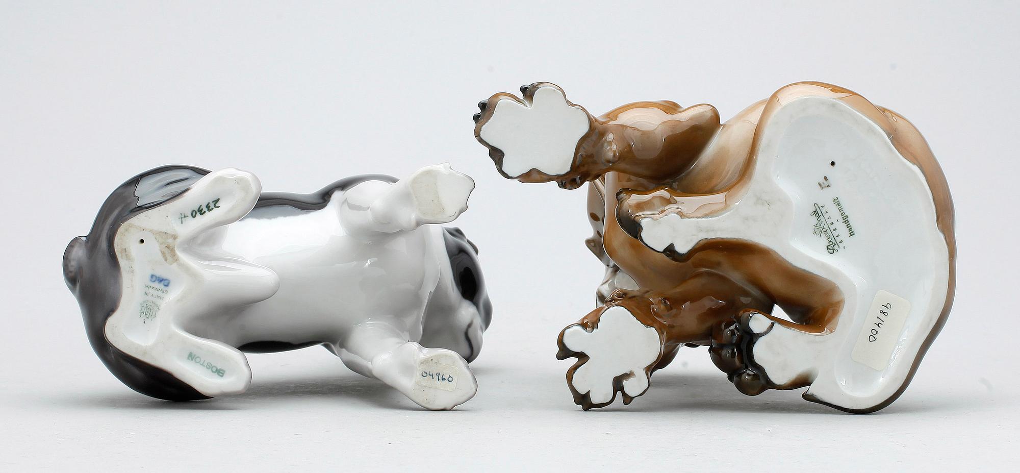 FIGURINER, 2 st, porslin, Rosenthal resp Bing & Gröndal, 1900-talets slut.