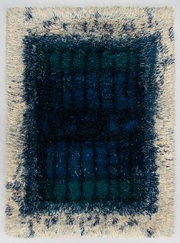 Terttu Tomero, A Finnish long pile Ryijy Rug for Neovius. Circa 155 x 115 cm.