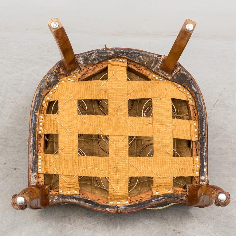 KARMSTOL, Nyrokoko, 1800-talets slut.