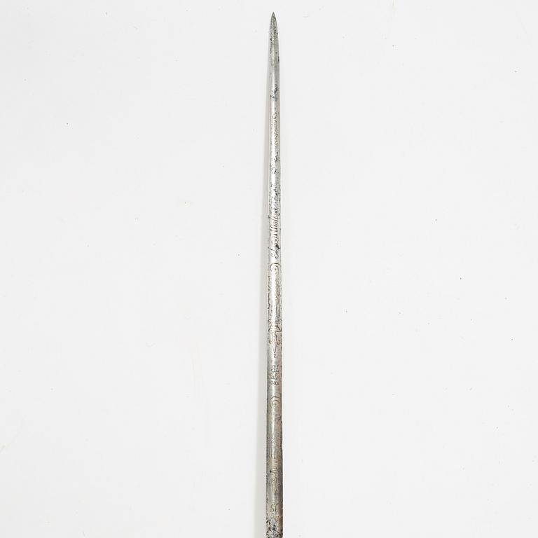 A 18th Century smallsword.