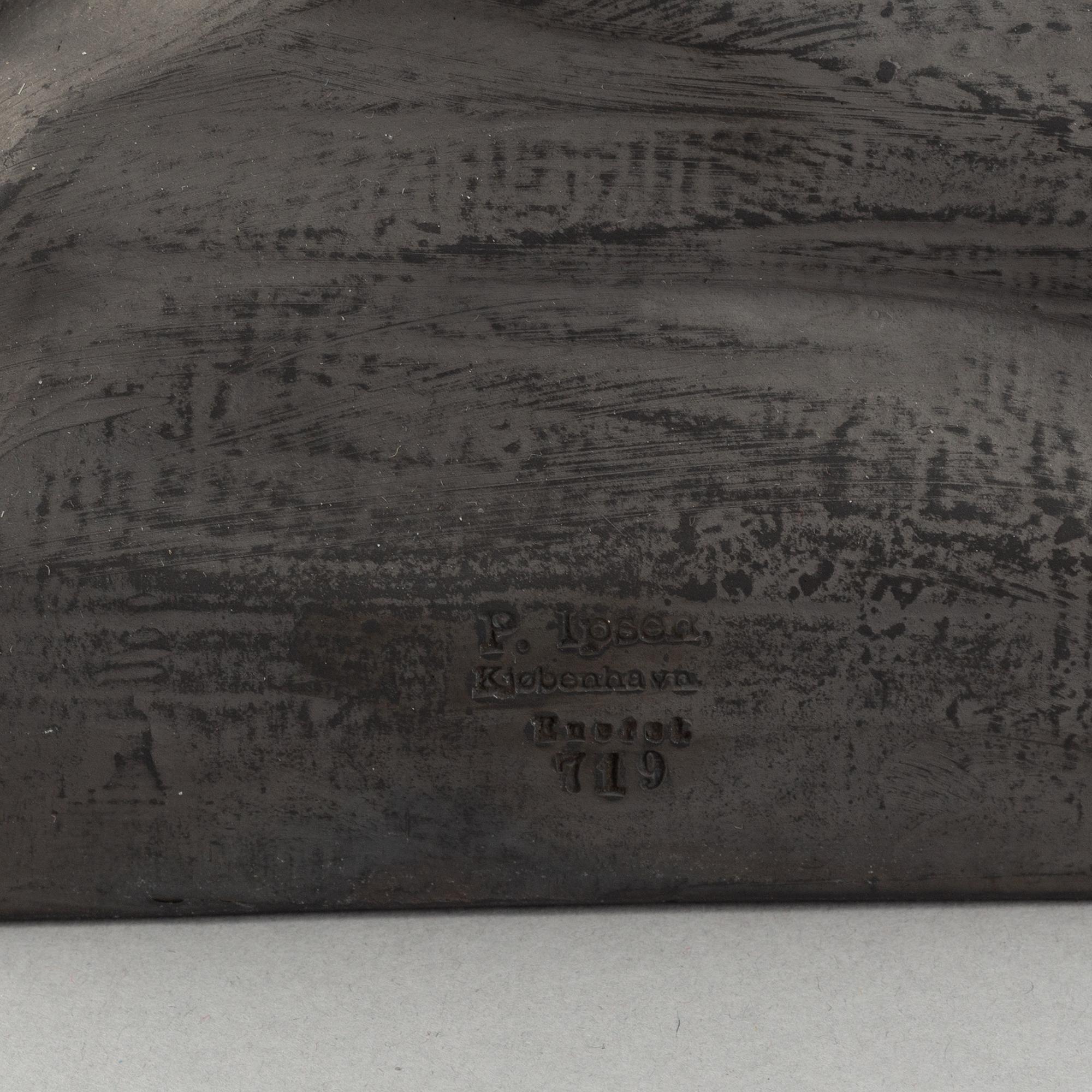 A ceramic sculpture, P. Ipsen , Denmark, early 20th Century.
