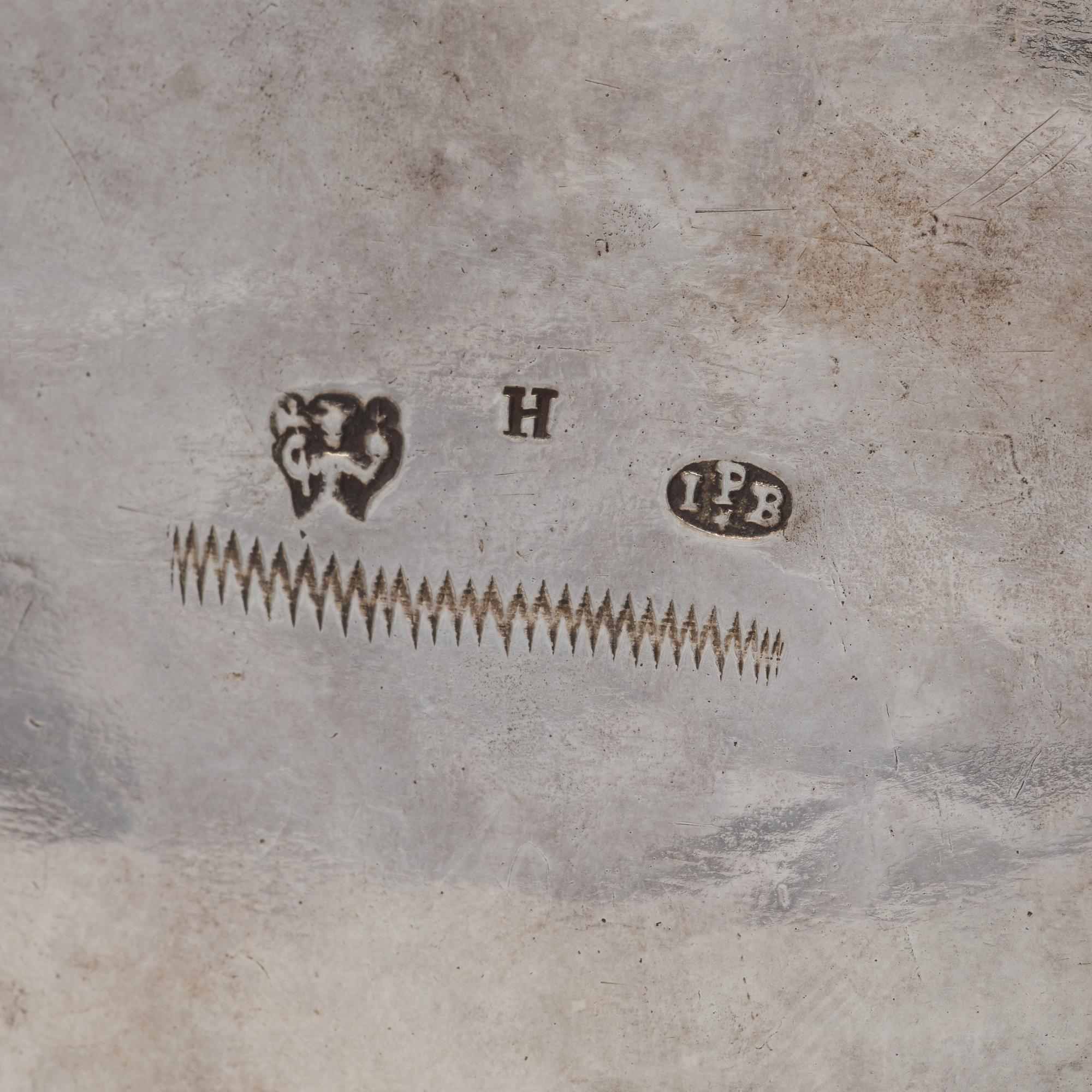 A Swedish 18th century silver sugar-casket, mark of Johan Pettersson Berg, Norrköping 1743.