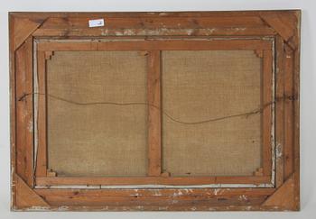 OKÄND KONSTNÄR, olja på duk, omkring 1900, otydl sign.