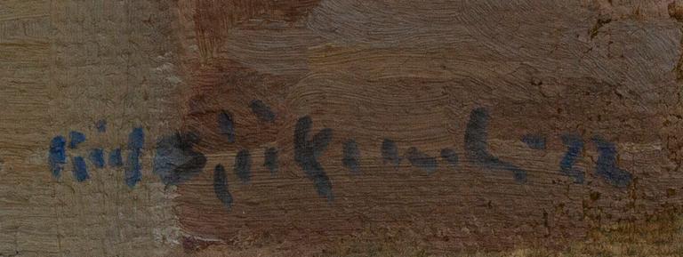 RICHARD BJÖRKLUND, a signed and dated oilpainting.