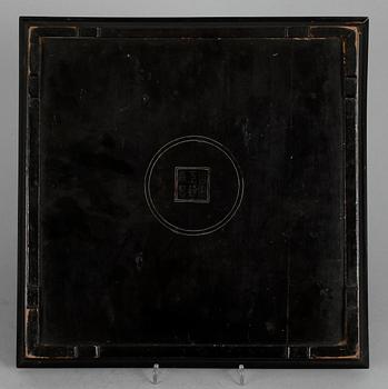 BRICKOR, två stycken, hardwood. Sen Qing dynasti (1644-1912).