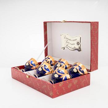 Skålar 6 st, Murano, Italien, 1900-talets slut.